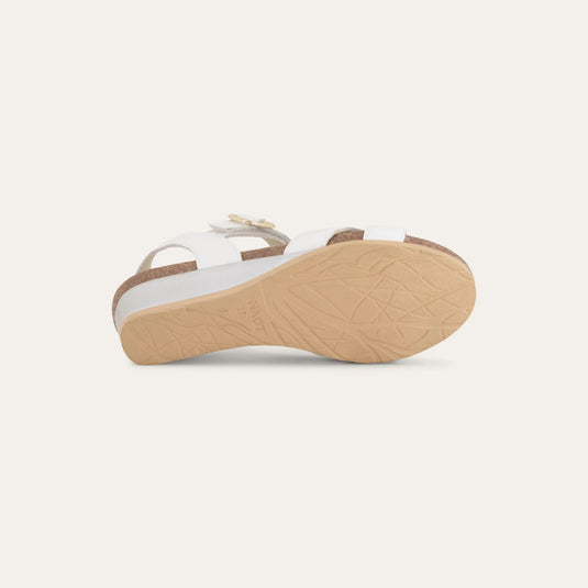 Naot Women's Throne Sandal Soft White Leather