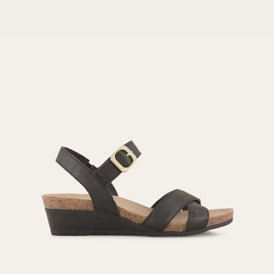 Naot Women's Throne Sandal Soft Black Leather