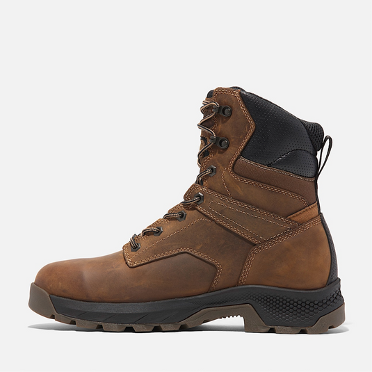 Timberland Men's TiTAN™ EV 8" Soft-Toe Waterproof Work Boot - Medium Brown Full-Grain