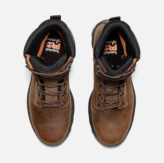 Timberland Men's TiTAN™ EV 8" Soft-Toe Waterproof Work Boot - Medium Brown Full-Grain