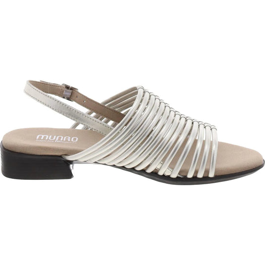 Munro Women's Celia Slingback Sandals Metallic Lamb