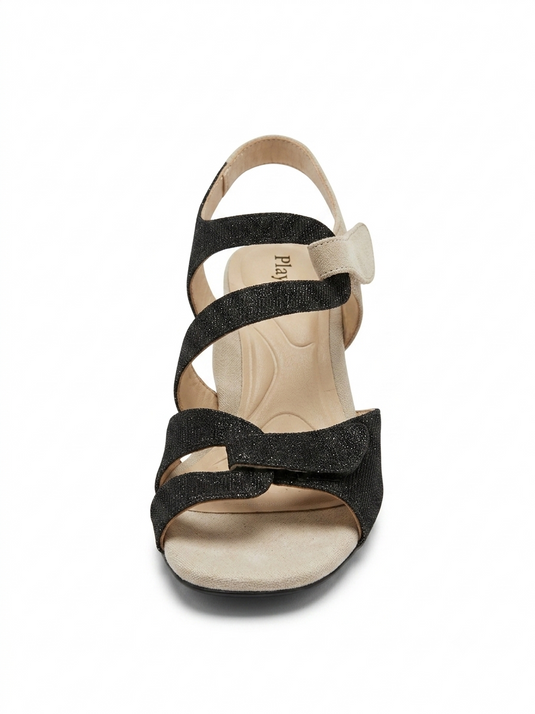 PieSanto suede high-heeled sandal Multicolor