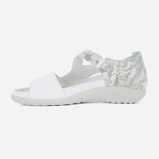 Naot Women's Papaki Sandals Soft White Floral