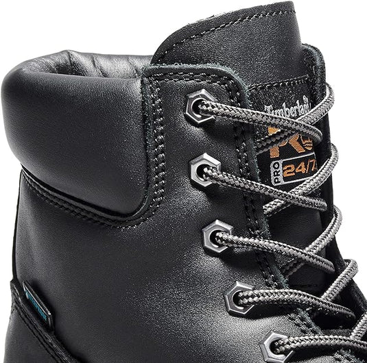 Timberland Men's Pro Direct Attach 6" Steel Toe Boots Black