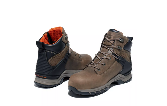 Timberland Men's PRO® Hypercharge 6" Comp Toe Work Boots Turkish Coffee Full-Grain