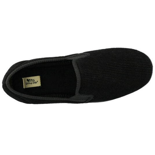 Spring Step Men's Adam Slippers Black