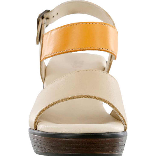 SAS Women's Heather Wedge Sandals Black Cappuccino / Orange