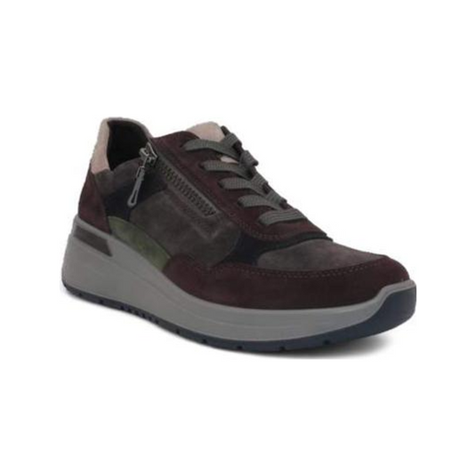 Ara Women's Gardenia Sneaker Burgundy Moon Suede