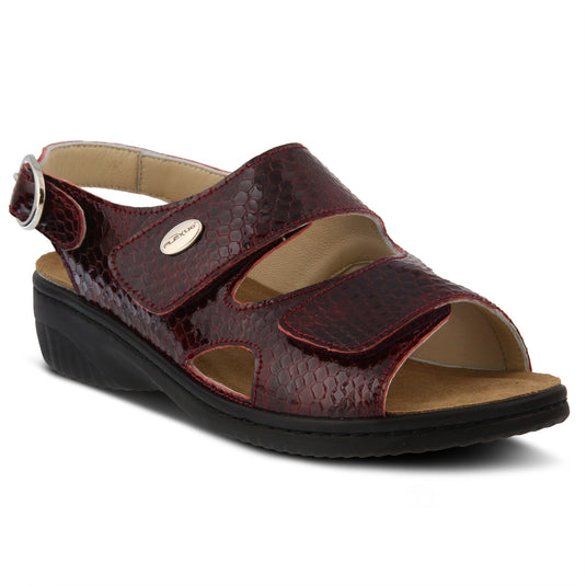 Spring Step Flexus Women's Aksamala Slingback Sandals Bordeaux Patent