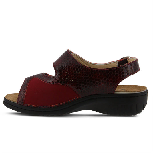 Spring Step Flexus Women's Aksamala Slingback Sandals Bordeaux Patent