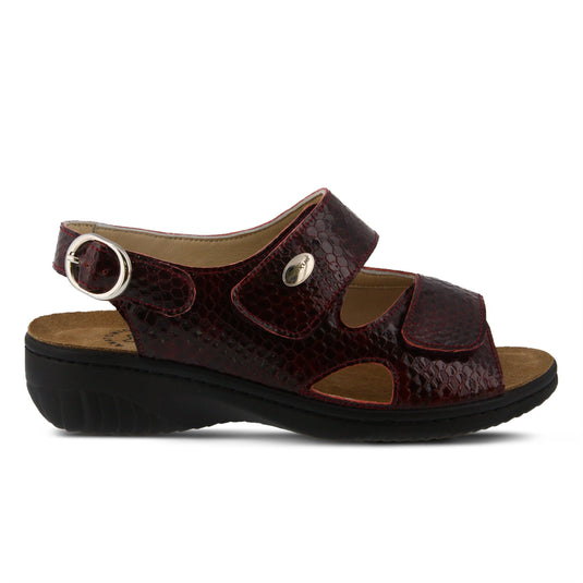 Spring Step Flexus Women's Aksamala Slingback Sandals Bordeaux Patent