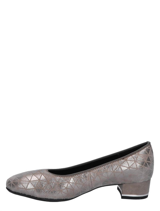 Ara Women's Graz Block Heel Moon Silver