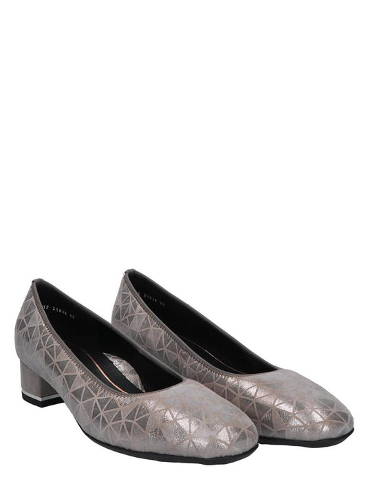 Ara Women's Graz Block Heel Moon Silver