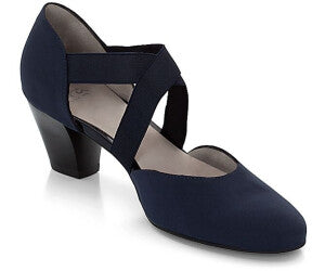 Ara Women's Tiffanie | Toulouse Pump Navy Fabric