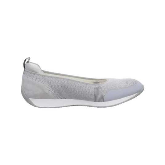 Ara Women's Perth Sport Ballet Flat Silver