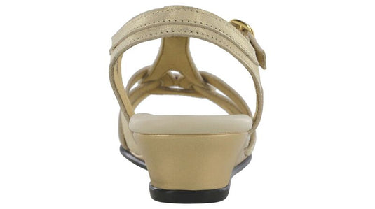 SAS Women's Aurora T-Strap Sandals Soft Gold