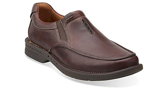 Clarks Men's Untilary Easy Slip-On Loafer Brown Leather