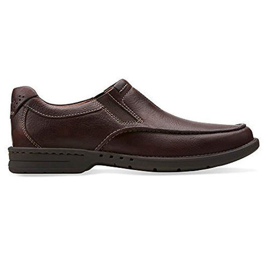 Clarks Men's Untilary Easy Slip-On Loafer Brown Leather