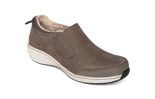 Aetrex Women's Tyra Waterproof Slip-On Warm Grey