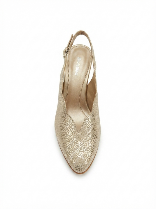 Beautifeel Valentina Oro Leo satinato print suede