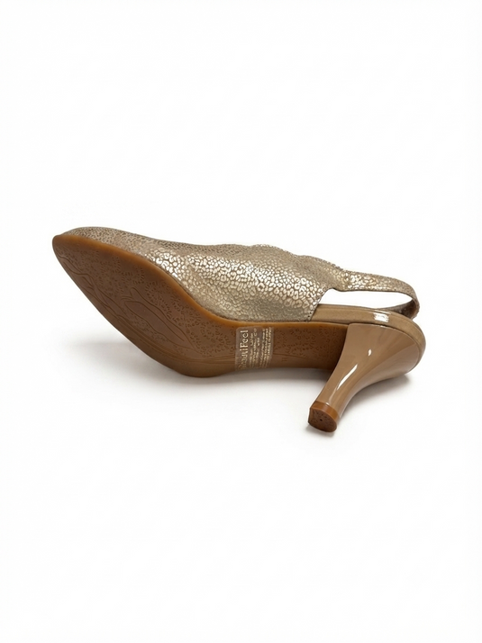 Beautifeel Valentina Oro Leo satinato print suede