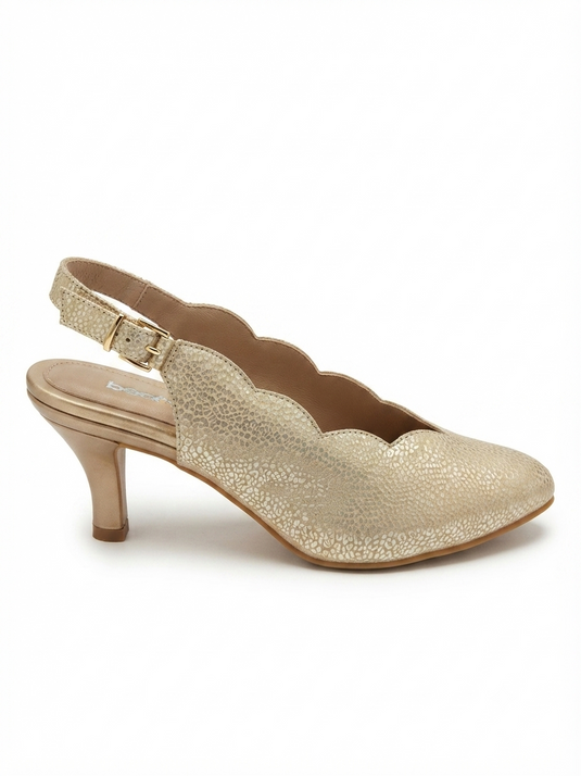 Beautifeel Valentina Oro Leo satinato print suede