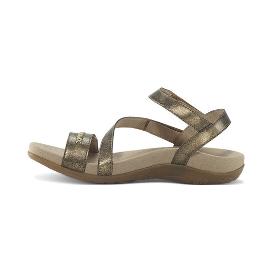 Aetrex Women's Gabby Adjustable Quarter Strap Sandal Bronze