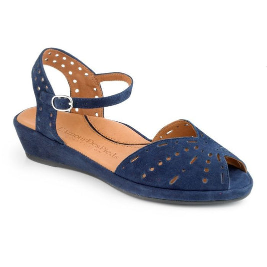 L'Amour Des Pieds Women's Brenn Sandals Navy