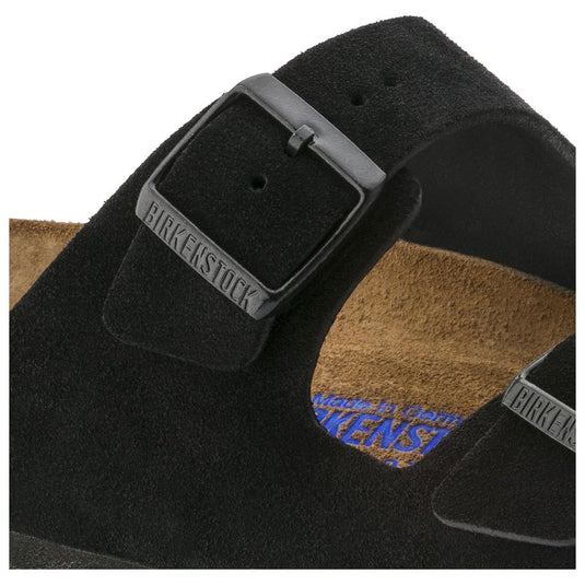 Birkenstock Sandals Arizona Black Suede Leather