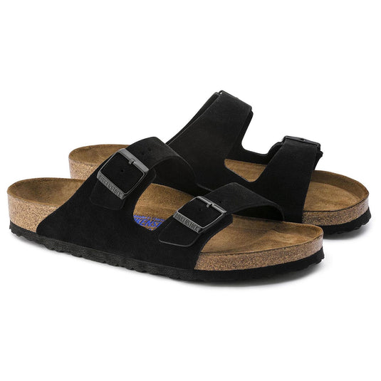 Birkenstock Sandals Arizona Black Suede Leather