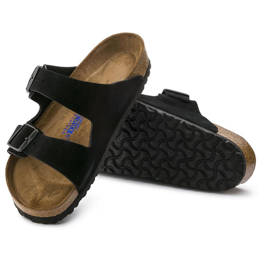 Birkenstock Sandals Arizona Black Suede Leather