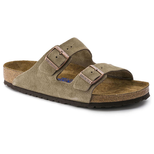 Birkenstock Sandals Arizona Taupe Suede Leather