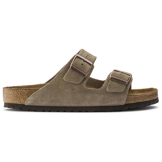 Birkenstock Sandals Arizona Taupe Suede Leather