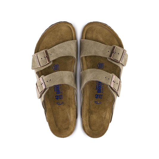 Birkenstock Sandals Arizona Taupe Suede Leather