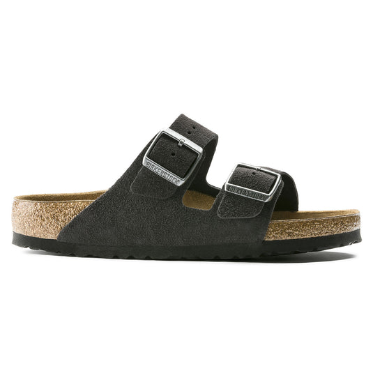 Birkenstock Sandals Arizona Velvet Gray Suede Leather