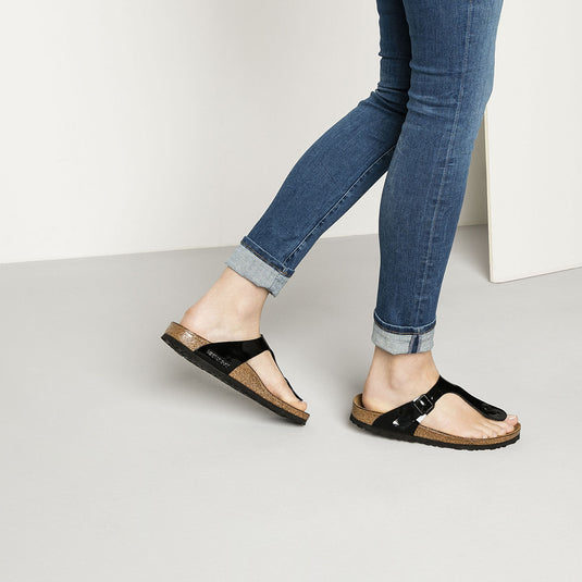 Birkenstock Sandals Gizeh Black Patent