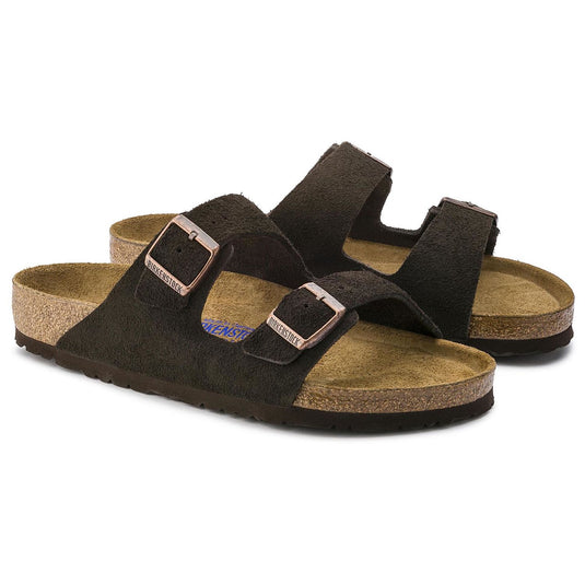 Birkenstock Sandals Arizona Mocha Suede Leather