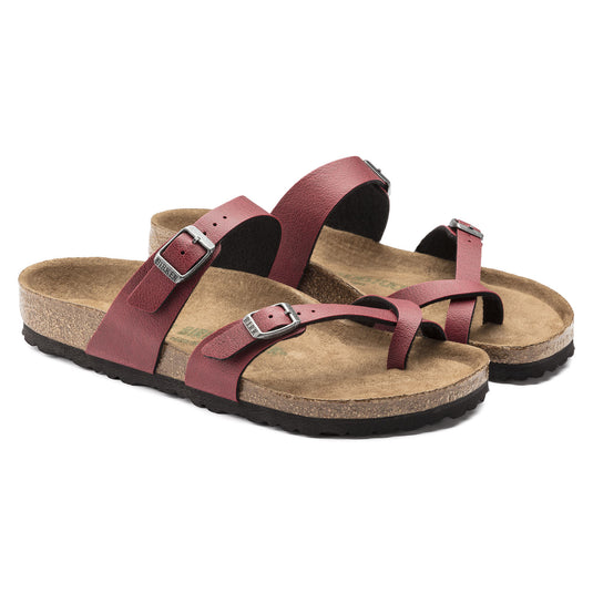 Birkenstock Sandals Mayari Vegan Pull Up Bordeaux