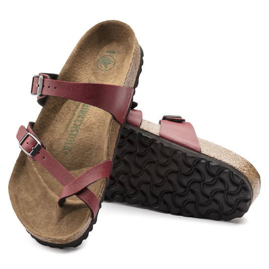 Birkenstock Sandals Mayari Vegan Pull Up Bordeaux