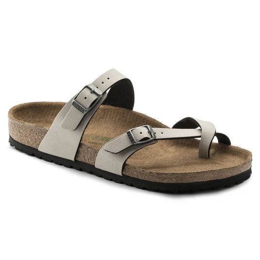 Birkenstock Sandals Mayari Vegan Pull Up Stone