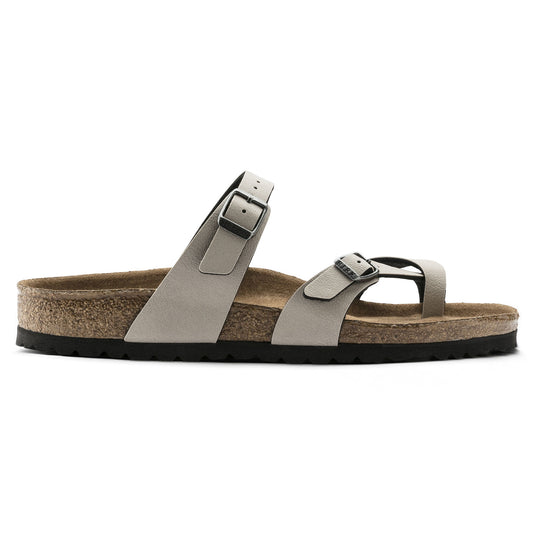 Birkenstock Sandals Mayari Vegan Pull Up Stone