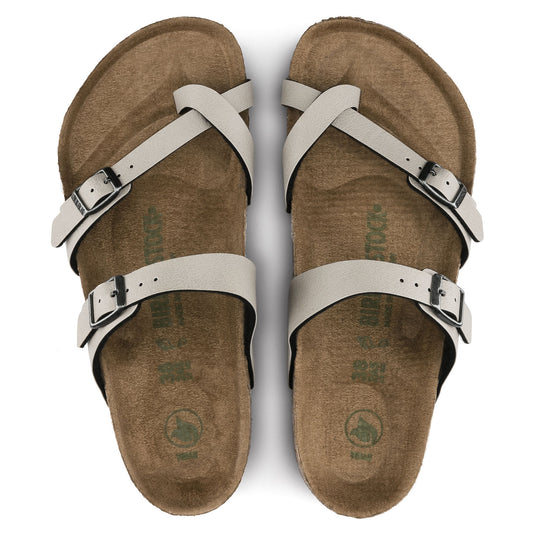 Birkenstock Sandals Mayari Vegan Pull Up Stone