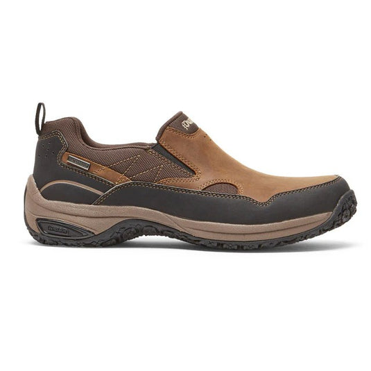 Dunham Men's Cloud Plus Waterproof Slip-On Shoe Brown