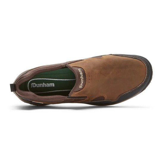 Dunham Men's Cloud Plus Waterproof Slip-On Shoe Brown