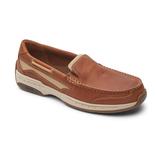 Dunham Men's Captain Venetian Boat Shoe Tan