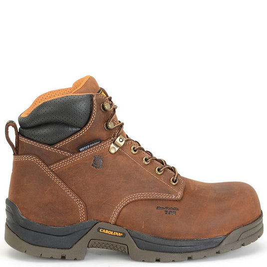 Carolina Men's Bruno Lo 6" Soft Toe Waterproof Work Boot Brown