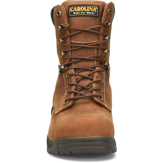 Carolina Men's 8"  Waterproof Board Toe Work Boot Dark Brown