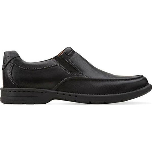 Clarks Men's Untilary Easy Slip-On Loafer Black Leather