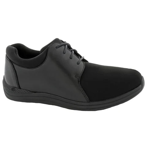 Drew Women's Clover Stretch Leather Shoe Black