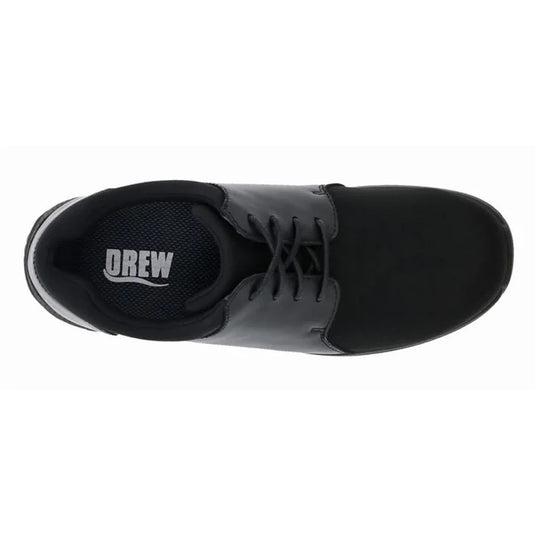 Drew Women's Clover Stretch Leather Shoe Black